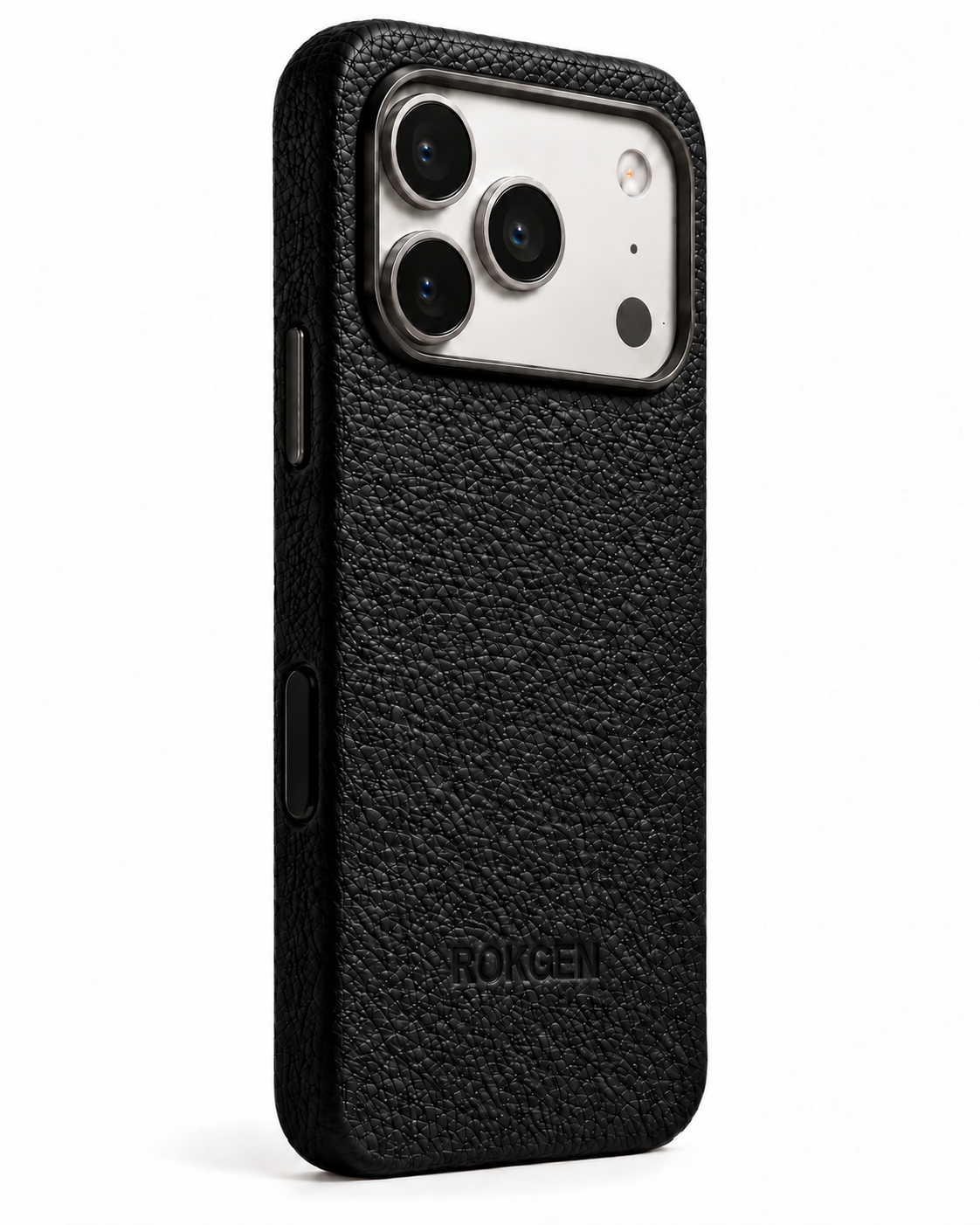 ROKGEN One MagSafe Leather Case - Black