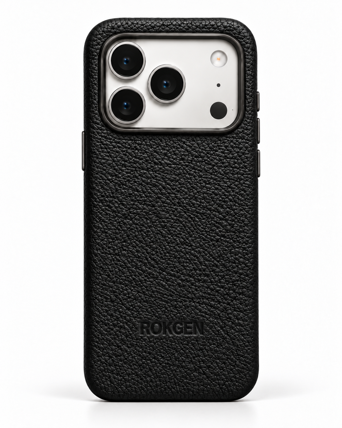ROKGEN One MagSafe Leather Case - Black