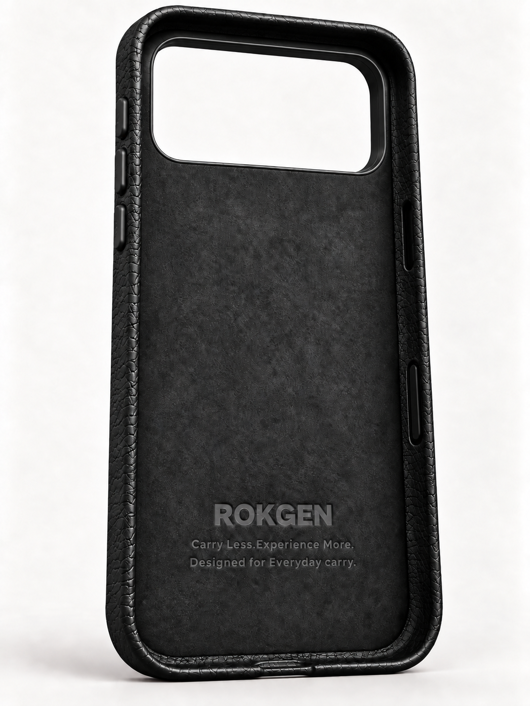 ROKGEN One MagSafe Leather Case - Black