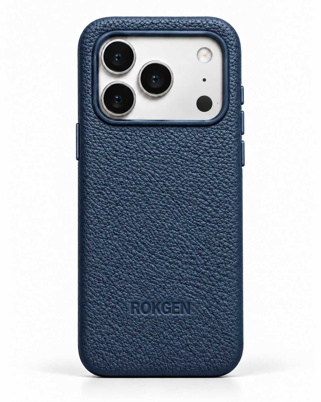 ROKGEN One MagSafe Leather Case - Blue