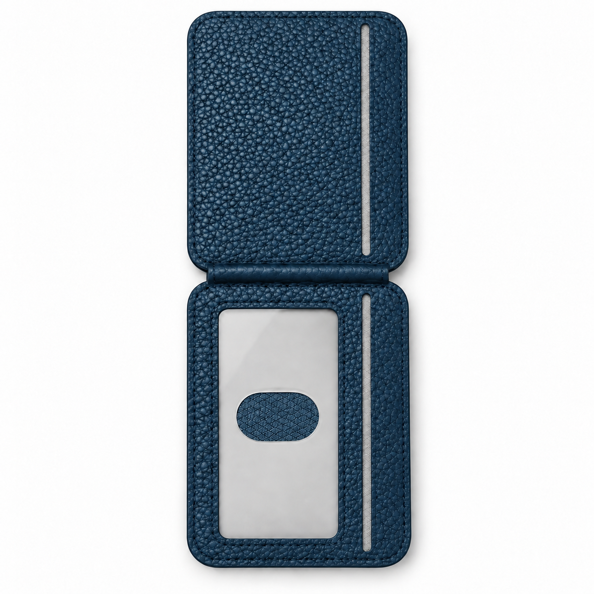 ROKGEN One MagSafe Leather Wallet & Stand - Navy Blue